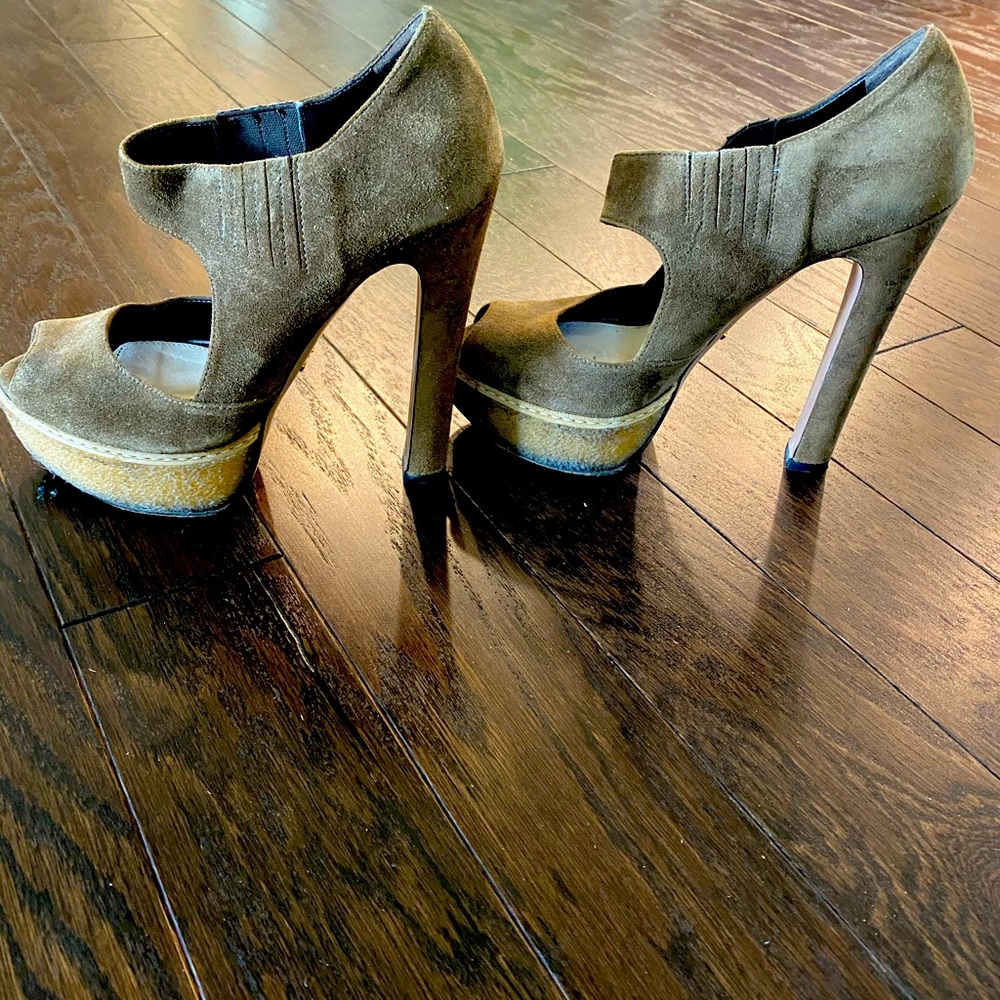 Authentic Prada Suede Platform Heels